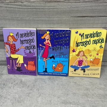 Meg Cabot: A neveletlen hercegnő naplója 4-6. ifjúsági könyvcsomag