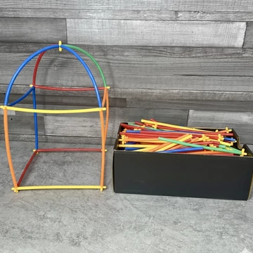 Kreatív 3D-s pálcika fejlesztő építőjáték