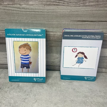 Kölyökszervíz játékkártyák, fejlesztő kártyás társasjáték