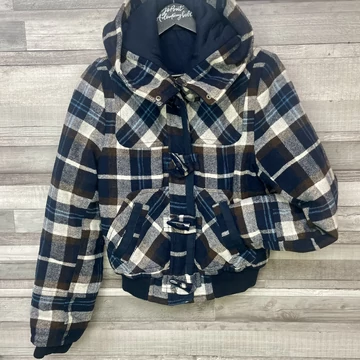 Takko Colours sötétkék kockás kabát 38-40