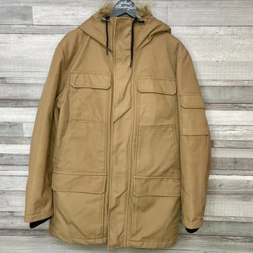 H&amp;amp;M barna férfi vastag télikabát M