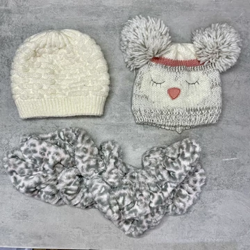 Pepco, Telico fehér-szürke sapka, sál szett