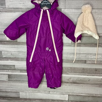 Lupilu lila kislány overál sapkával szett 74/80