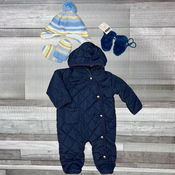 Early Days sötétkék baba overál  Ergee és Next kiegészítőkkel szett 3-6 hó