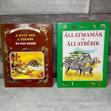 A világ legszebb meséi: A nyúlt meg a teknős; Móra: Állatmamák és állatbébik mesekönyv csomag