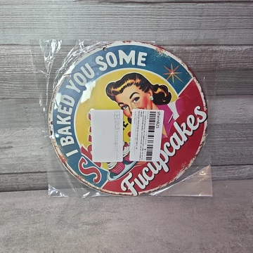 Retro konyhai tábla humoros felirattal