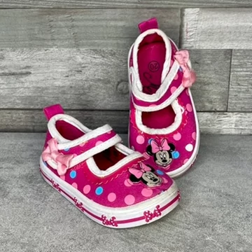 Disney Minnie egér pink pöttyös tépőzáras kislány szandál 20