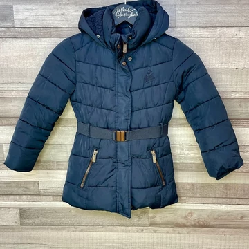 Palomino sötétkék kislány télikabát 122