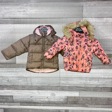 Chilled Chick, Cherokee barna-rózsaszín kislány kabát szett 1-1,5 év