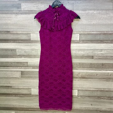 Envy lila csipkés alkalmi ruha XS