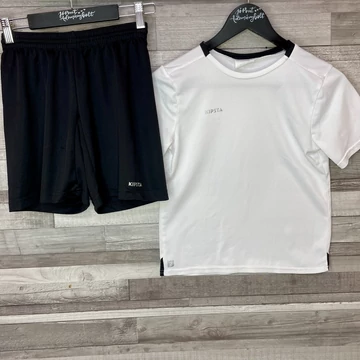 Decathlon Kipsta fekete-fehér gyerek sport szett 134-140