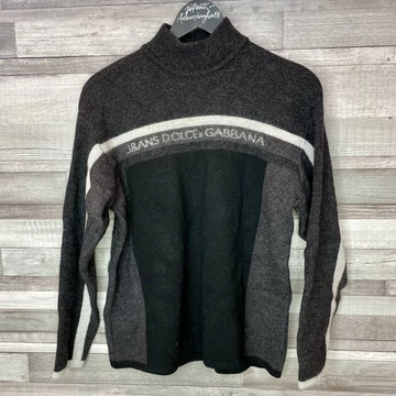 J&amp;amp;Ans Dolce&amp;amp;Gabbana fekete-szürke pulóver XL