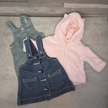 F&amp;amp;F kislány 3 db-os ruhacsomag, 3-6 hó