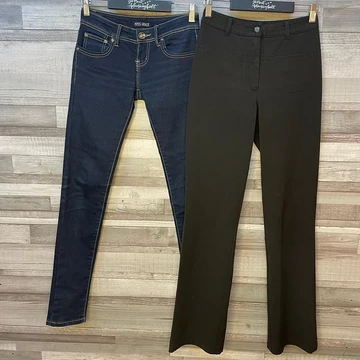 Miss Grace csípő farmernadrág, S.Oliver fekete nadrág szett 34