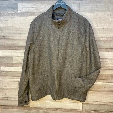 Lands' End szürke átmeneti férfi szövetkabát L