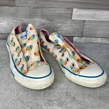 Converse színes szívecskemintás tornacipő 38