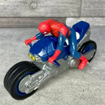 Marvel Hasbro 2013 piros-kék motoros Spiderman Pókember játék figura