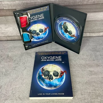 Jean Michel Jarre: OXYGENE, Live in your living room CD, 3D DVD zenei csomag