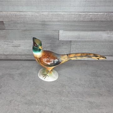 Bodrogkeresztúri porcelán fácán szobor