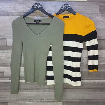 Amisu és Stradivarius női kötött pulóver szett, S