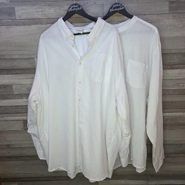 Jack&amp;amp;Jones és Pier One fehér férfi ing szett, 6XL