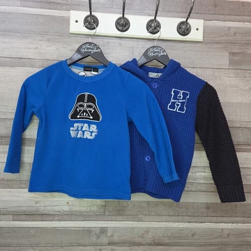 Primark Star Wars-os fiú felső és kardigán szett, 122-128