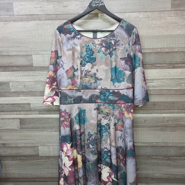 Pola virágmintás alkalmi ruha, XXL
