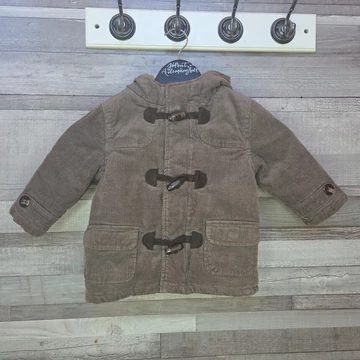 Tu barna bundás kisfiú kordbársony télikabát, 86