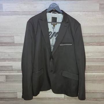 Smog fekete férfi zakó Berlines béléssel, XL