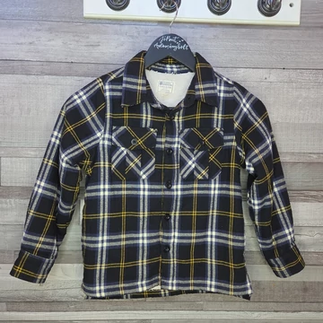 Mountain Warehouse bélelt kockás flanel fiú kabát, 7-8 év