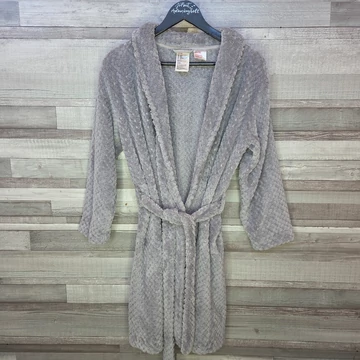 H&amp;amp;M puha szürke női fürdőköntös, XS-S