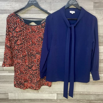 Promod színes mintás, Sysco lila blúz szett 38