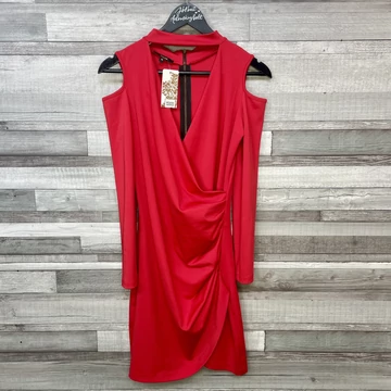 Rouge piros kivágott alkalmi ruha M