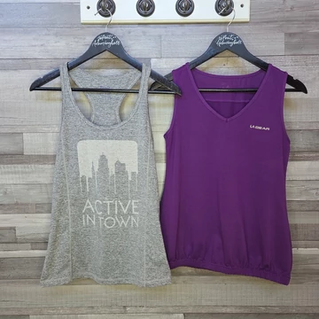 Crivit, La Gear szürke-lila női sporttrikó szett, S