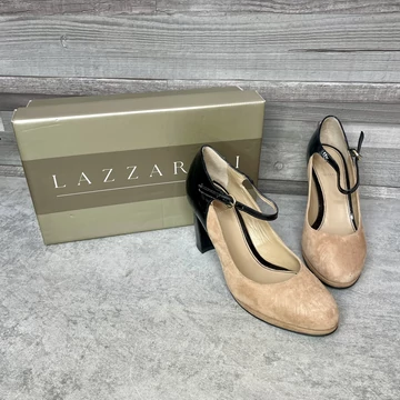 Lazzarini bézs-fekete magassarkú cipő 39