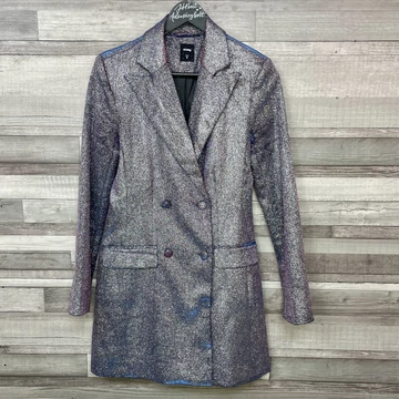 Sinsay kékeslila csillogós kabát S