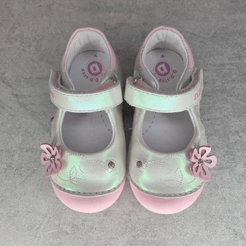 D.D.step tépőzáras ezüst-rózsaszín tépőzáras kislány szandálcipő, 22