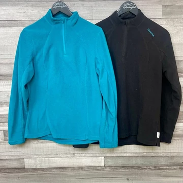 Decathlon Quechua kék, fekete polár szabadidő felső szett L