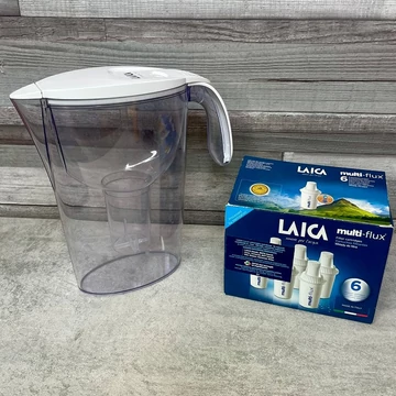 Laica multi-flux vízszűrő kancsó 6 db szűrőbetéttel