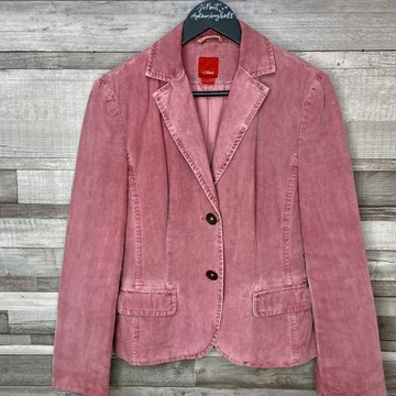 S.Oliver fakó piros/rózsaszín blézer 38