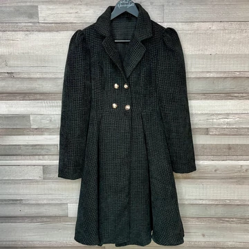 Shein fekete nőies szövetkabát 36