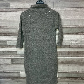 Orsay szürke gyöngyös meleg ruha 34