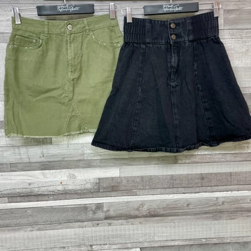 Calliope khakizöld, Tezenis fekete szoknya szett XS