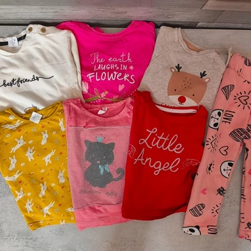 H&amp;amp;M Reserved kislány hosszú ujjú felső és nadrág szett 74-86