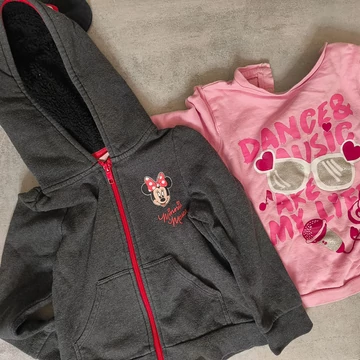 Disney kislány pulóver és hosszú ujjú felső szett 98