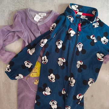 Plüss kislány pizsama szett 92-104