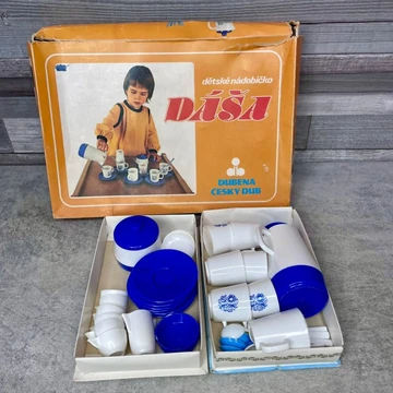 Dubena: Dása csehszlovák retro gyermek játék teáskészlet