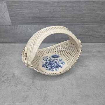 Amadeus magyar aranyozott, áttört porcelán kosár