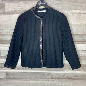 Mango fekete díszes blézer S