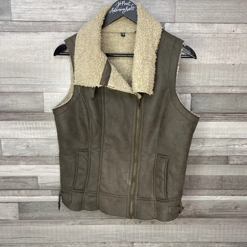 Casa Blanca barna bundás mellény 38